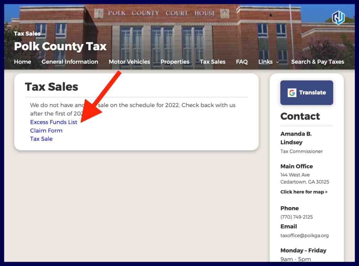 polk county excess funds list